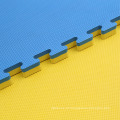 Esteiras de 40mm Jigsaw em azul / amarelo Tatami Finish